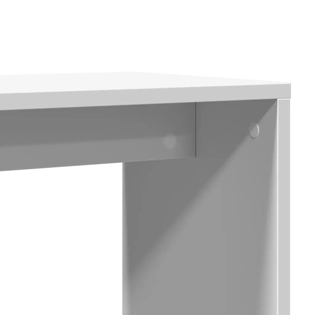 Tavolino Bianco 50x30x50 cm in Legno Multistrato 840555