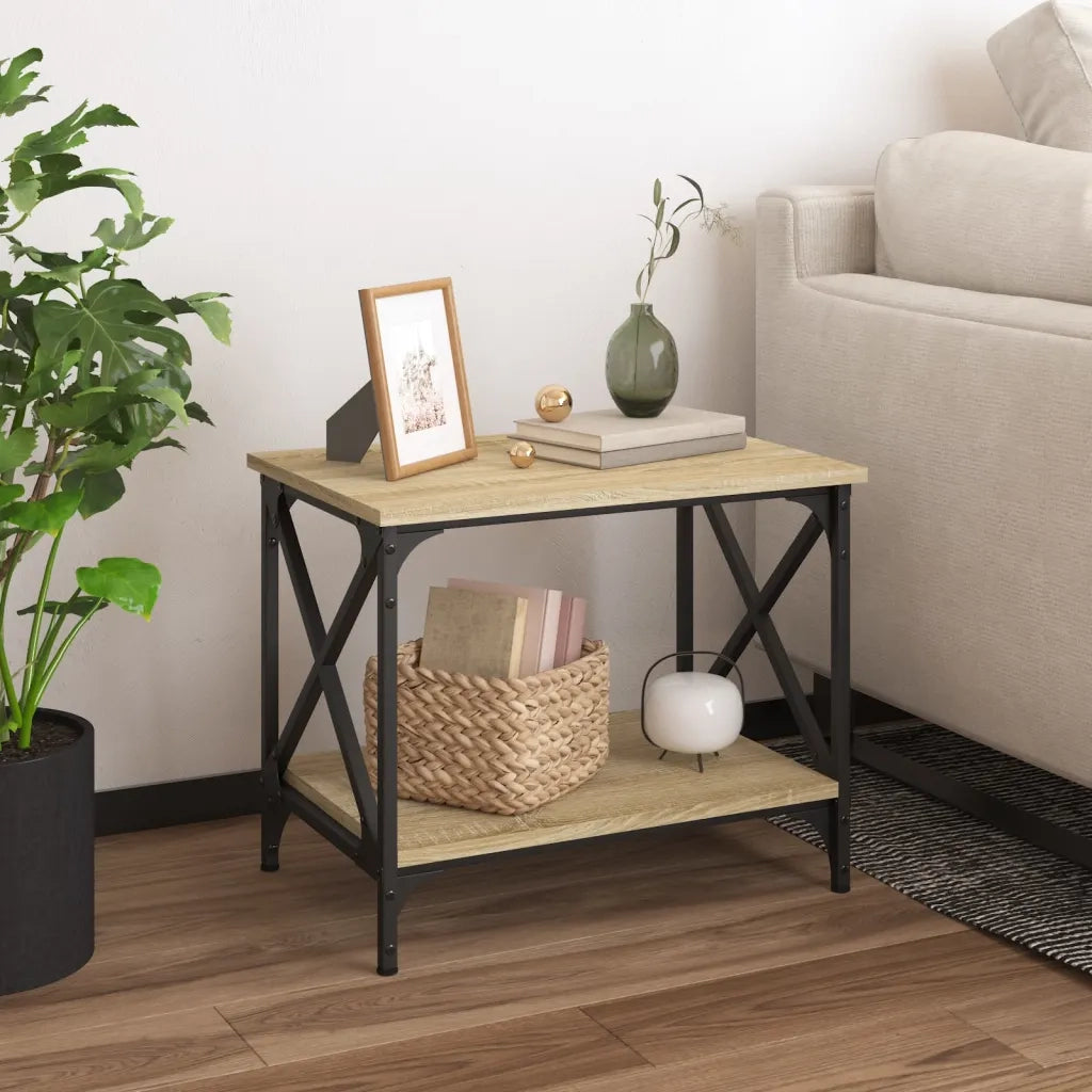 Tavolino da salotto | Tavolino da caff¨¨ | Tavolino da Soggiorno Rovere Sonoma 55x38x45 cm in Legno Multistrato