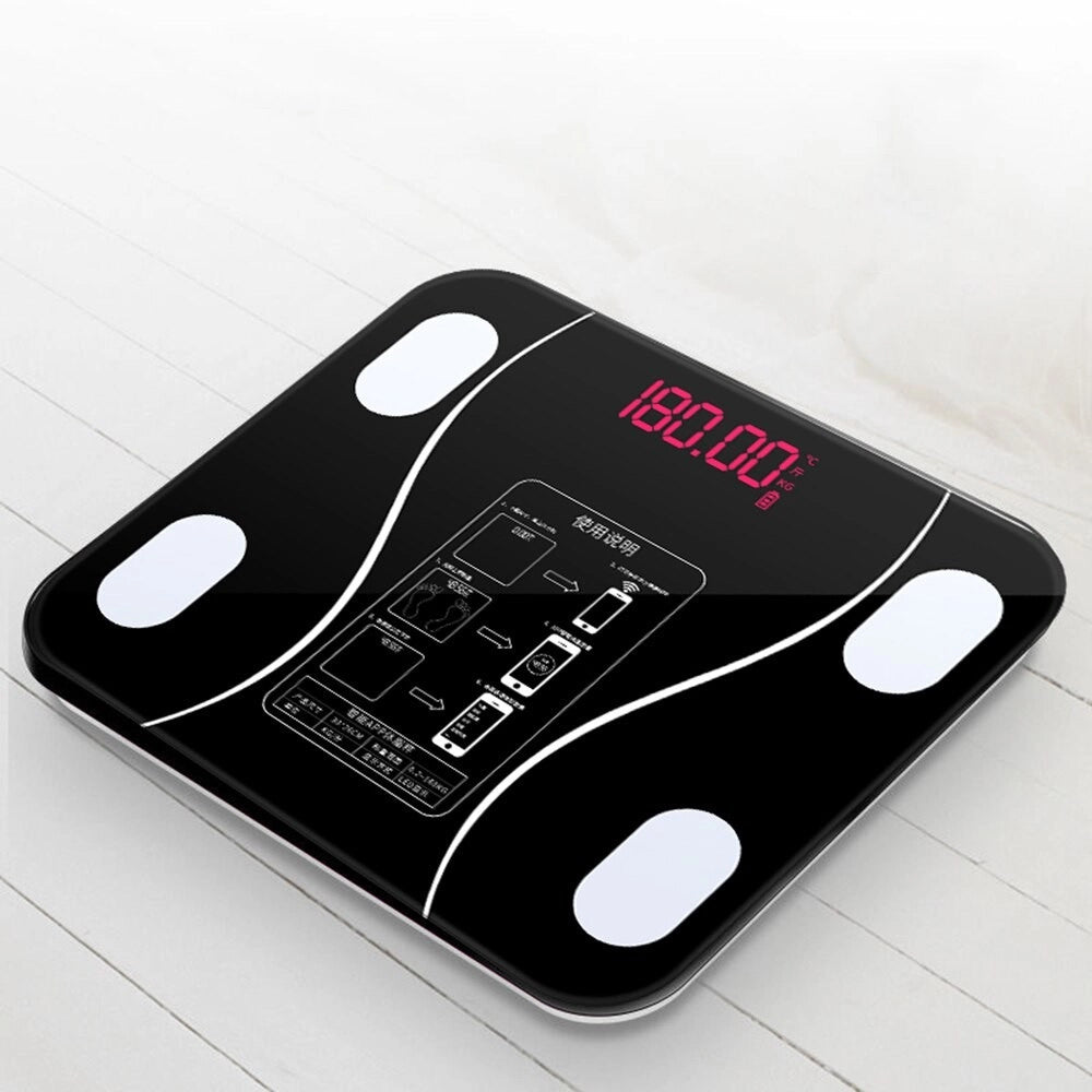Trade Shop - Bilancia Pesa Persona Intelligente Digitale Smart Bluetooth Pesapersone Con App -