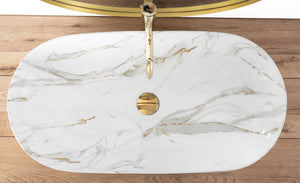 Lavabo Da Appoggio Rea Cleo 81 Shiny Aiax