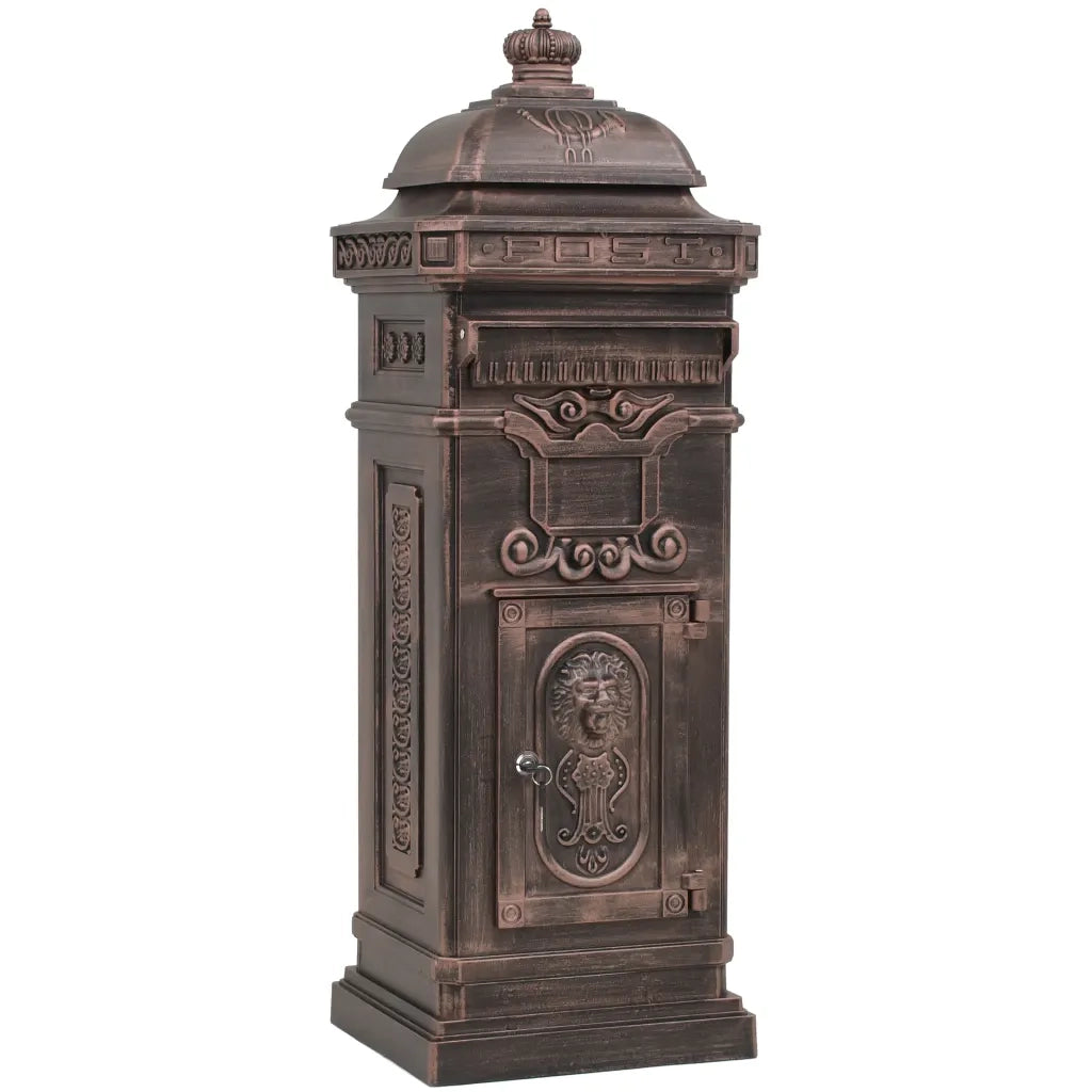 Cassetta della Posta in Alluminio Inossidabile Vintage Bronzo CFW1753205