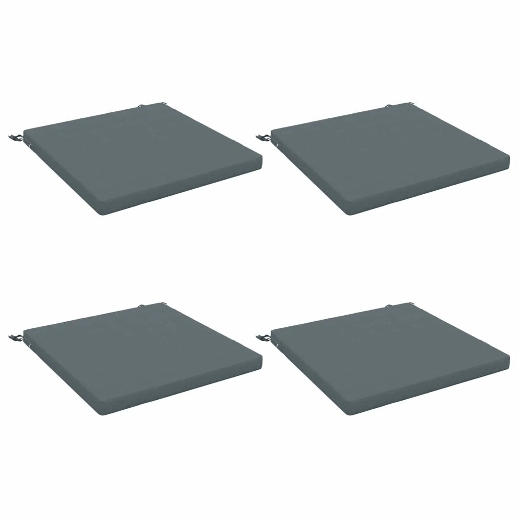 Cuscini per Sedia in 4 Pezzi SOEST 4 pz 100% Poliestere Blu 945002