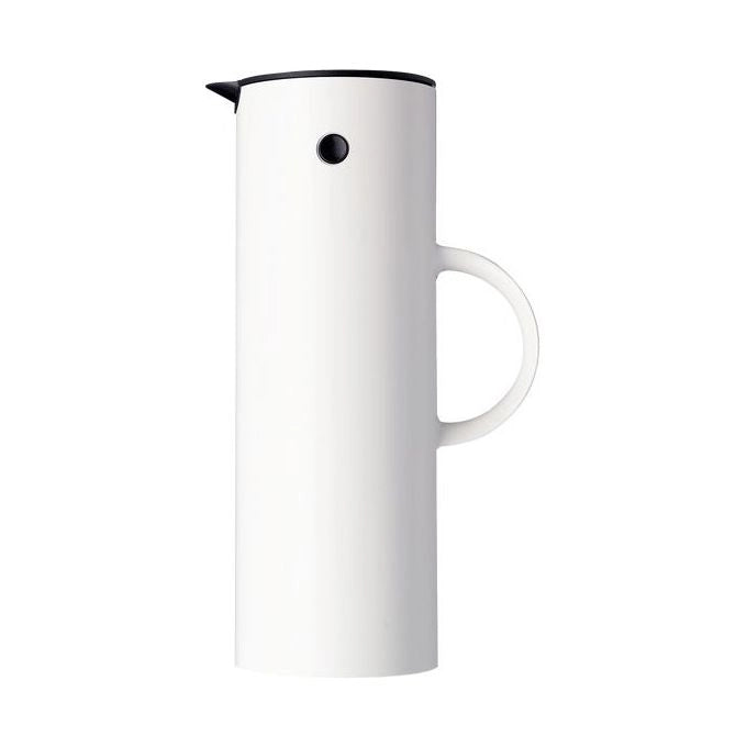 Stelton 5709846001268 960 Termoscan a doppia parete in vetro 1 L con tappo a leva e a vite colore Bianco