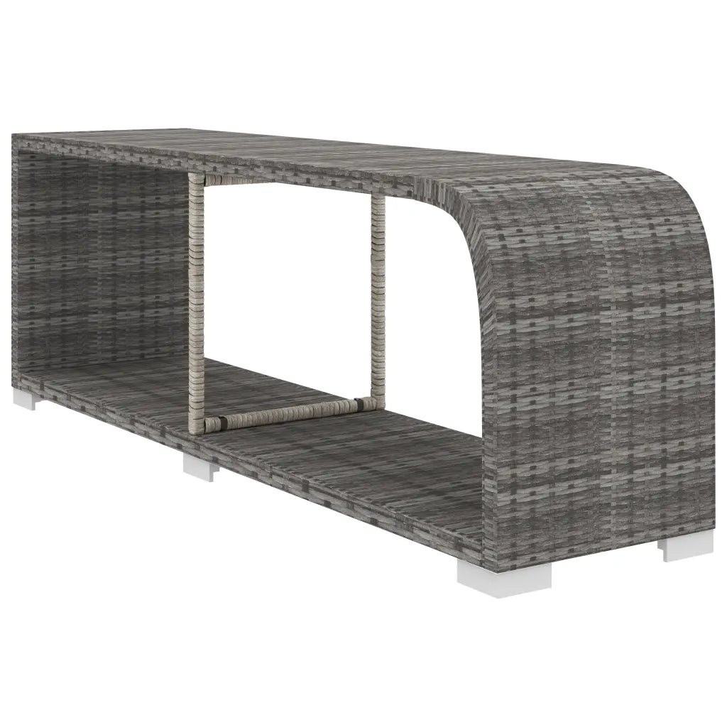 Set Divani da Giardino 8 pz con Cuscini in Polyrattan Grigio 48313