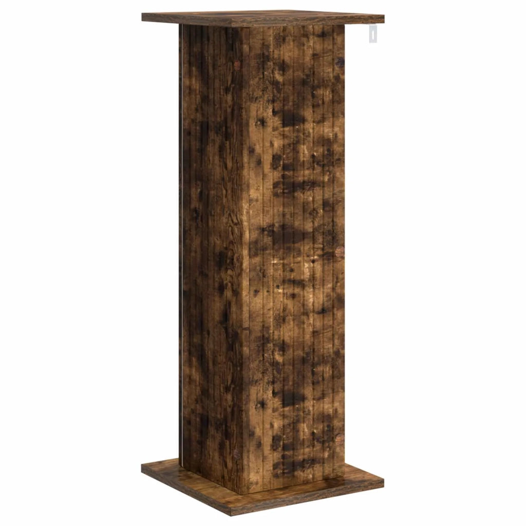 Supporto per piante 2 pcs Rovere Fumo 30,5 x 30 x 80,5 cm