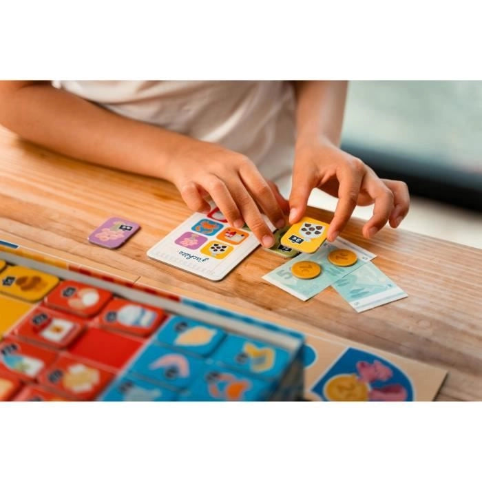 Gioco da tavolo - NATHAN - Lo compro - Gioco di corse con 6 negozi, 15 da spendere