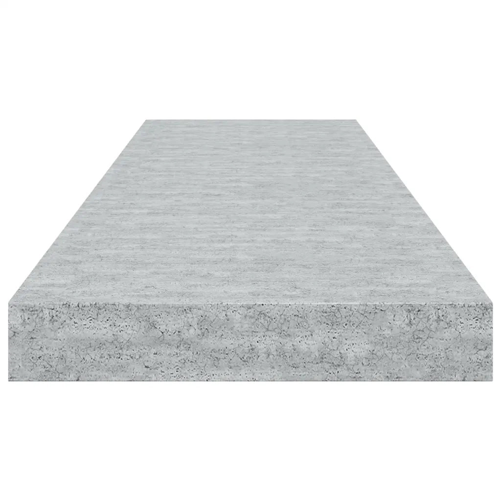 Scaffali a Parete 2 pz Grigio Cemento 80x23,5x3,8 cm in MDF cod mxl 33596