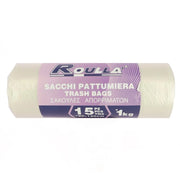 SACCHETTO PATTUMIERA AMBRA 90X120 CM 15PZ