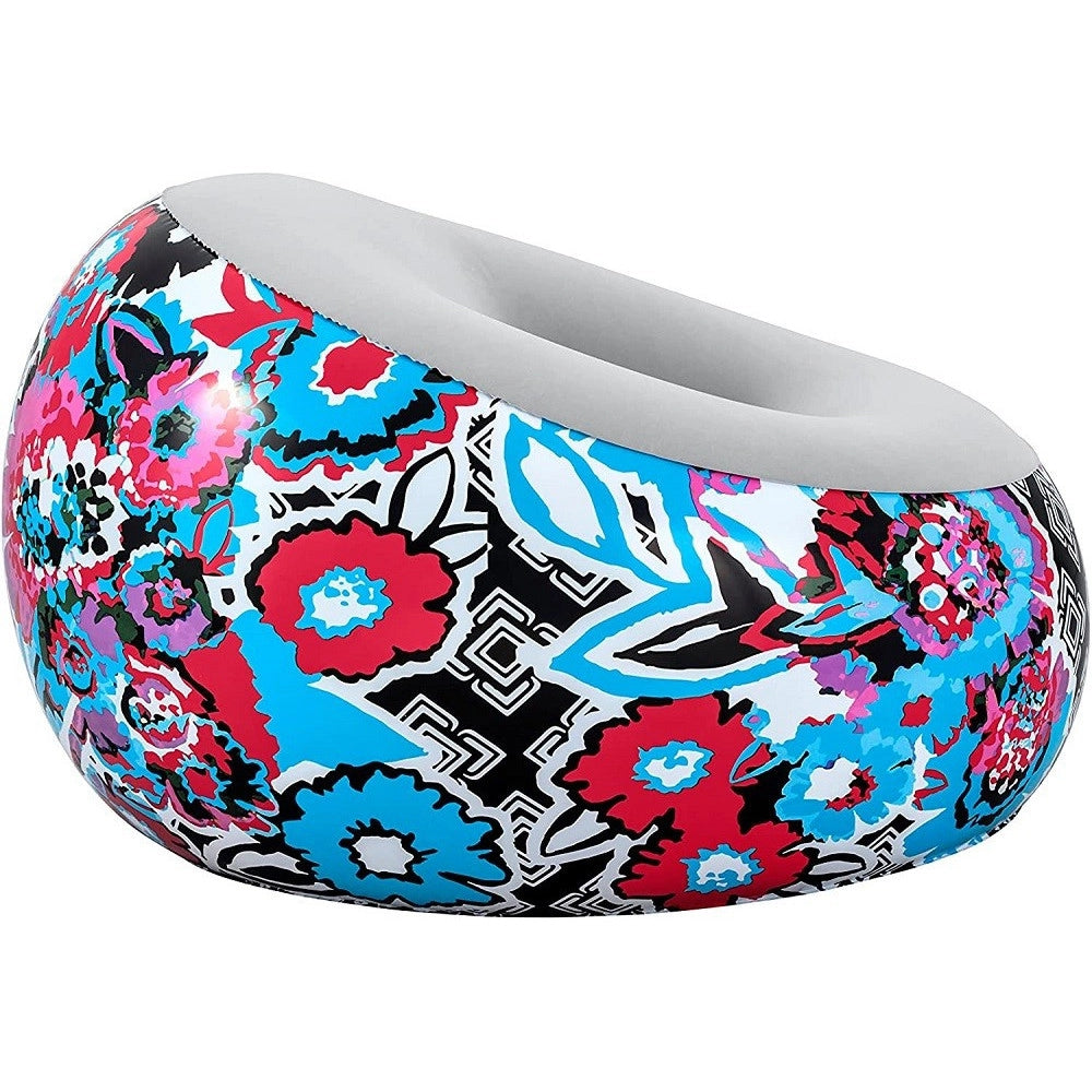 Trade Shop - Poltrona Gonfiabile Puffo Inflate-a-chair 112x112x66cm Floreale Street Art 75111 -