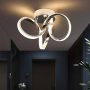 ZMH Lampada da soffitto plafoniera LED moderna 31cm alluminio per interni soggiorno camera letto