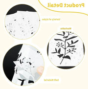 Serie Allecto Plus - Stencil fiori 24 pezzi 15x75 cm per DIY pittura - Stencil riutilizzabile per scrapbooking e mobili in legno