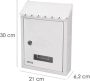Cassetta Postale per Esperni Maurer Stamp colore 21x30x6,8 cm Bianco