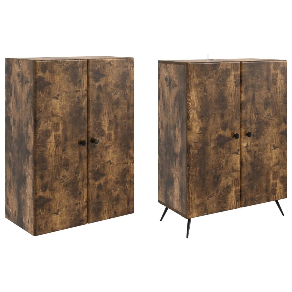 Set di armadi 2 pcs Rovere Fumo Legno ingegnerizzato 3416867