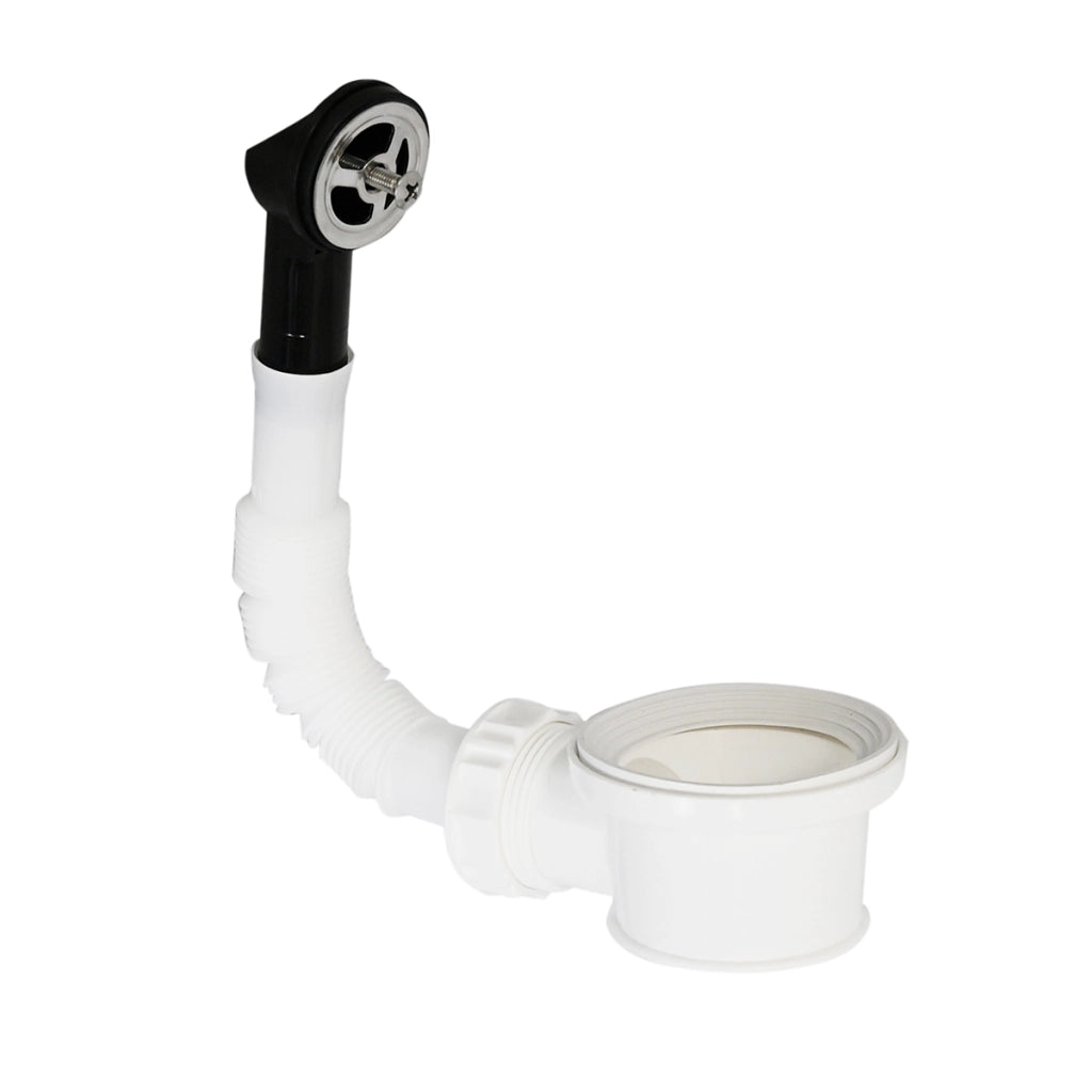 PILETTA PASSANTE CON TROPPOPIENO TONDO PER LAVABO INOX- Diam. 55 mm- VALSI- pezzi 1