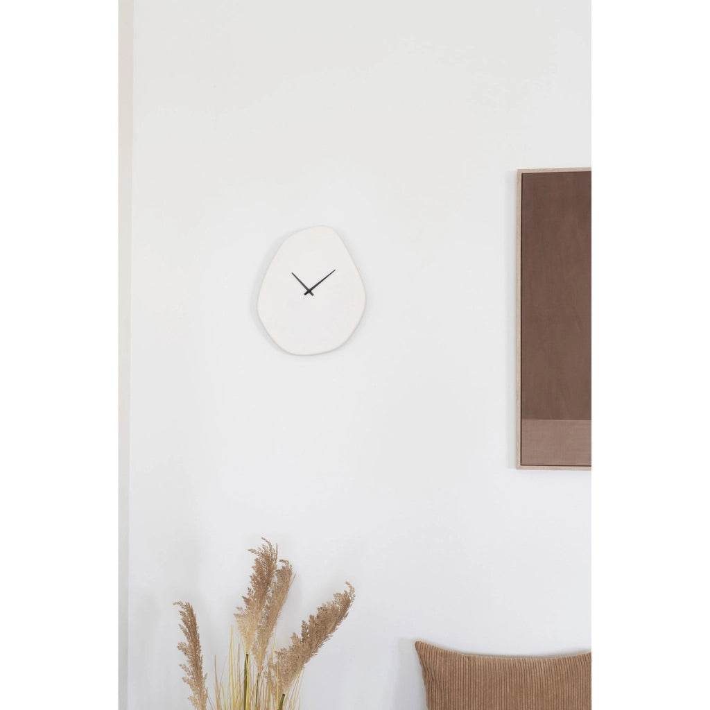 Orologio da Parete Vienna, Bianco, Cemento, 3,5x28x33 cm