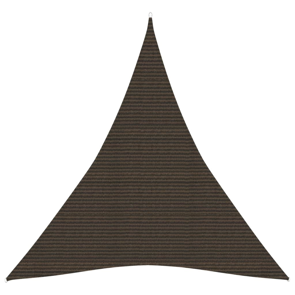 Vela ombreggiante/ombrellone 160 g/m² HDPE 4 x 5 x 5 m marrone 02_0009168