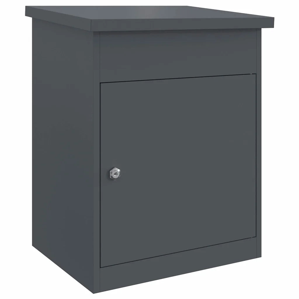 vidaXL Cassetta per pacchi Antracite 44 x 35 x 59 cm Acciaio