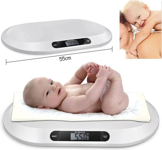 Ponderatore per Bambini e Animali - Ponderatore Digitale - Fino a 20 chilogrammi - Progettato per un Ergonomia Ottimale - Adatto anche per Animali Domestici