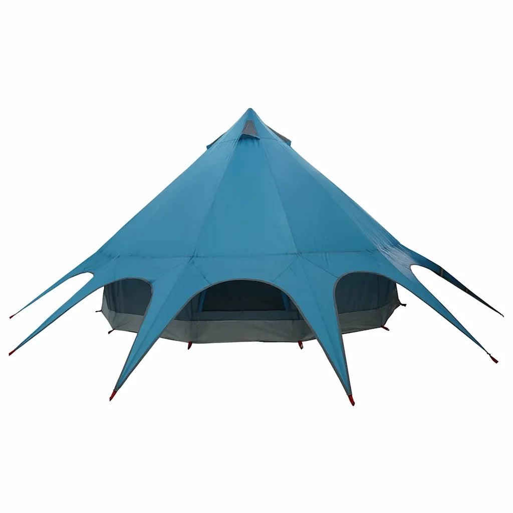 Tenda Teepee per 5 Persone Blu e Grigio 415 x 415 x 247 cm