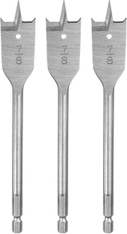 Spatola da legno - Cambio rapido - Argento - Senza fori - 3 pezzi - Adatto per legno e vetro di fibra