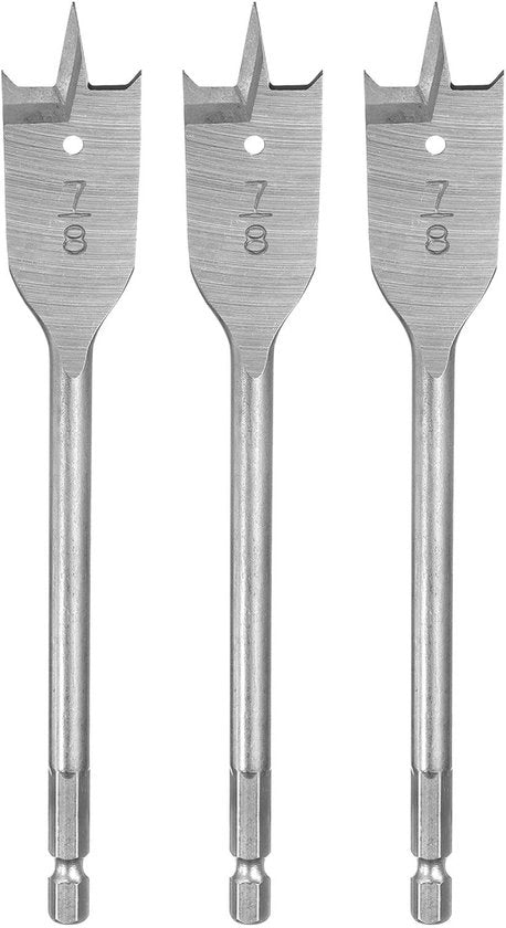Spatola da legno - Cambio rapido - Argento - Senza fori - 3 pezzi - Adatto per legno e vetro di fibra