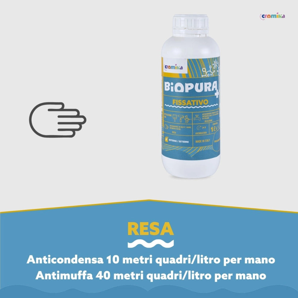 Kit fissativo antimuffa e anticondensa biopura cromika 2 pezzi alta concentrazione
