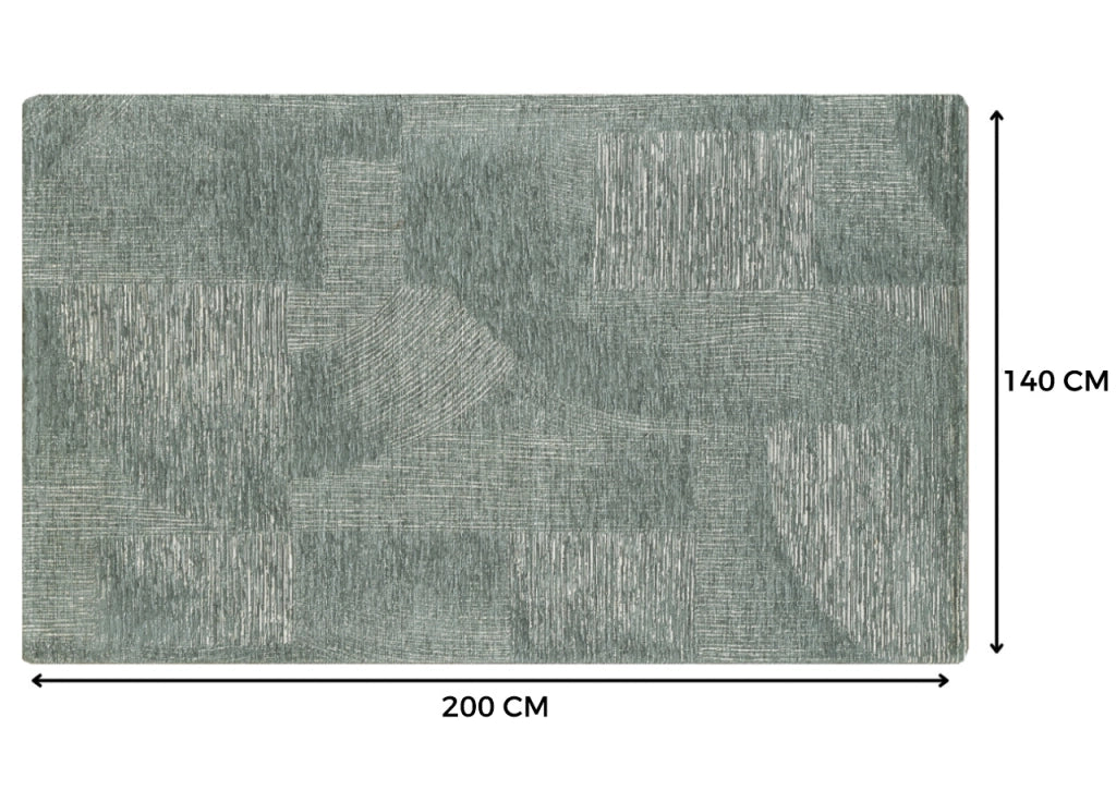 Tappeto Salotto Velour Antiscivolo Disegno Graffio By Suardi - 140x200 - Grigio
