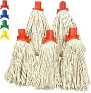 Set di Dweilkoppen in Tessuto Colorato per la Sostituzione per la Pulizia Efficiente del Pavimento (Lot da 5)