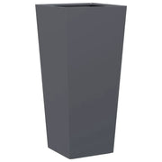Fioriera | Cassetta per fiori | Vaso da Giardino Antracite 35x35x75 cm in Acciaio