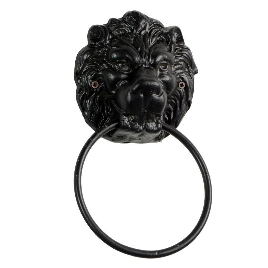 Battaglio anello ghisa leone cm15,5x6h24,5