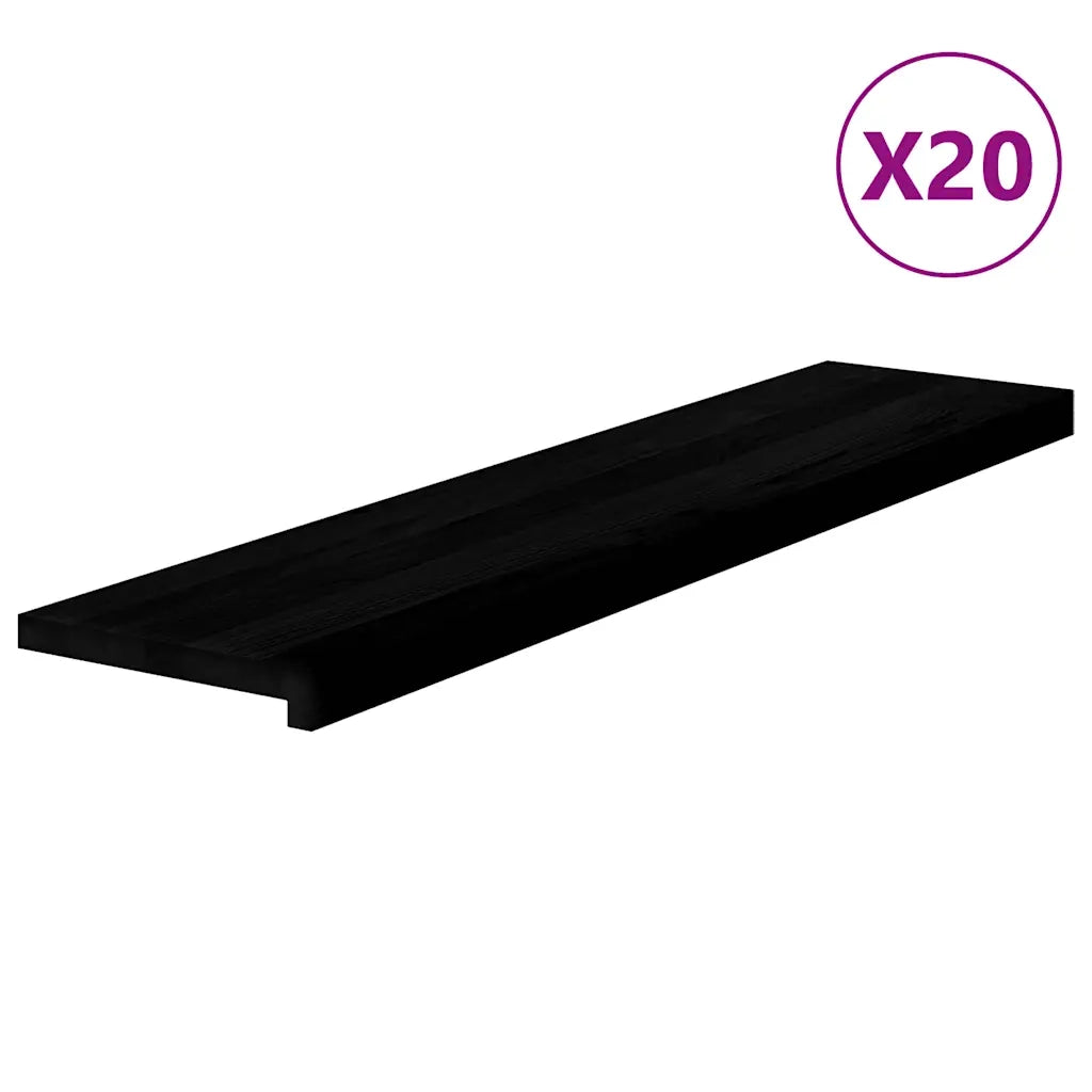 vidaXL Gradini 20 pz Marrone Scuro 110x25x2 cm Legno Massello Rovere