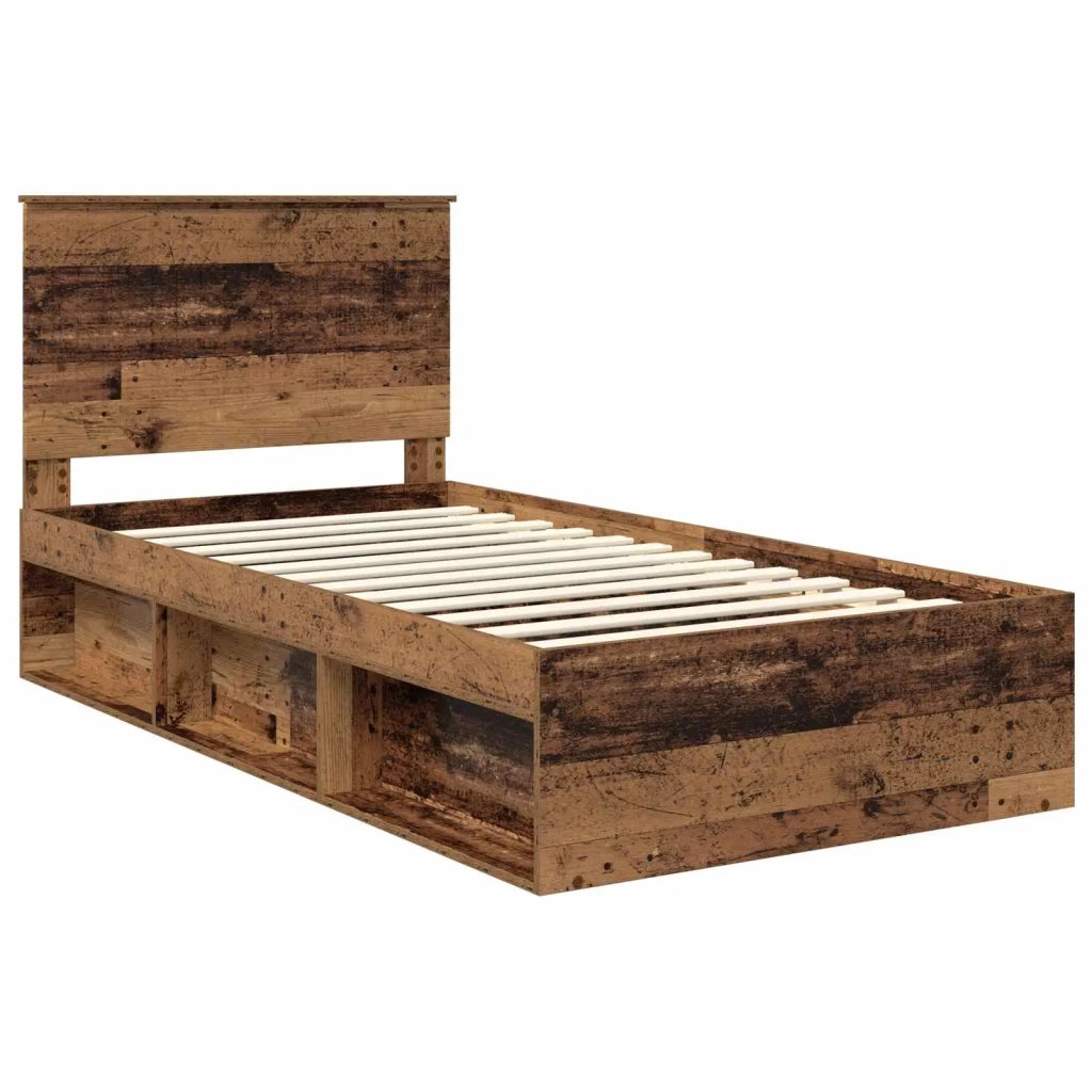 Struttura del letto Legno vecchio 100 x 200 cm Pino massello 3411053