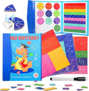 Risorse matematiche per bambini - L'apprendimento della frazione magnetica - Set di libri di esercizi di frazioni in legno - Materiali didattici parrocchiali - Giocattoli educativi matematici