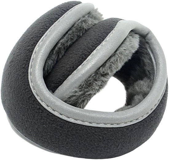 Orcapanne opgondbare, copricapo di alta qualità con imbottitura di fleece per uomini, adatto per bicicletta, attività all'aperto, tempo freddo, pattinaggio e viaggi, colore grigio.