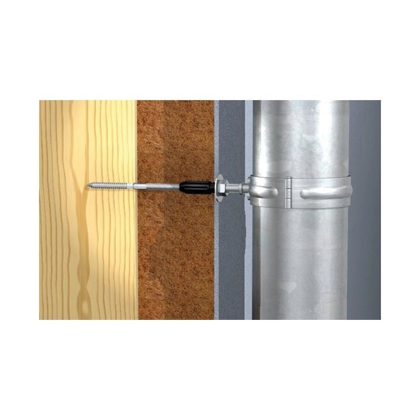 Fischer 45691 Thermax Fissaggio Distanziato Termicamente Isolato per Sistemi di Isolamento Termico Esterno ETICS M6 20 Pezzi colore Bianco