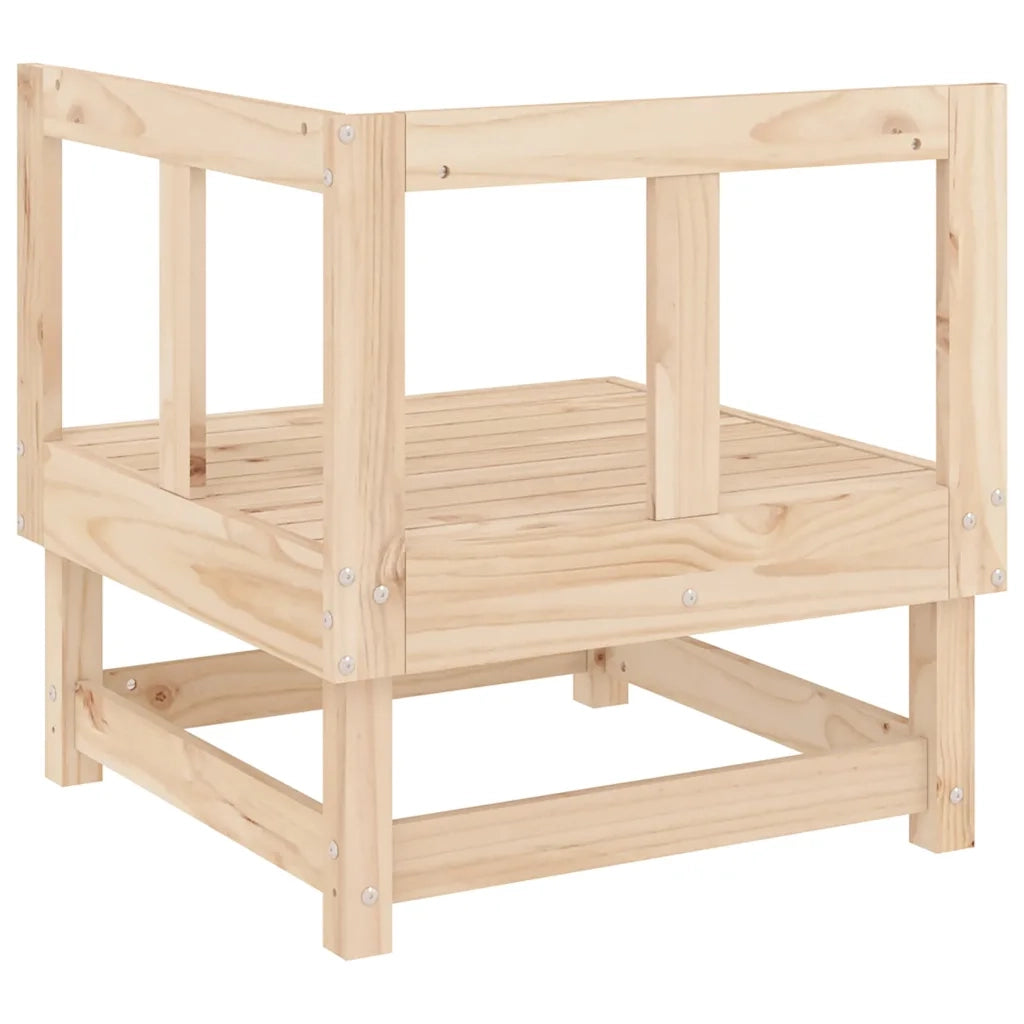 Divani Angolari da Giardino 2 pz in Legno Massello di Pino 825394