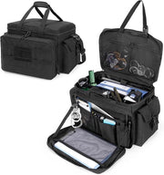 Borsa di pattuglia con tasca per laptop - Organizzatore per forze dell'ordine e pubblica sicurezza - Fodera molle compatibile - Organizzatore di auto per sedile anteriori fino a 156 pollici