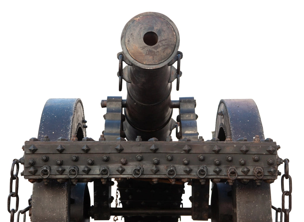 Biscottini RIPRODUZIONE DI CANNONE D'EPOCA IN METALLO dimensioni larghezza profondità