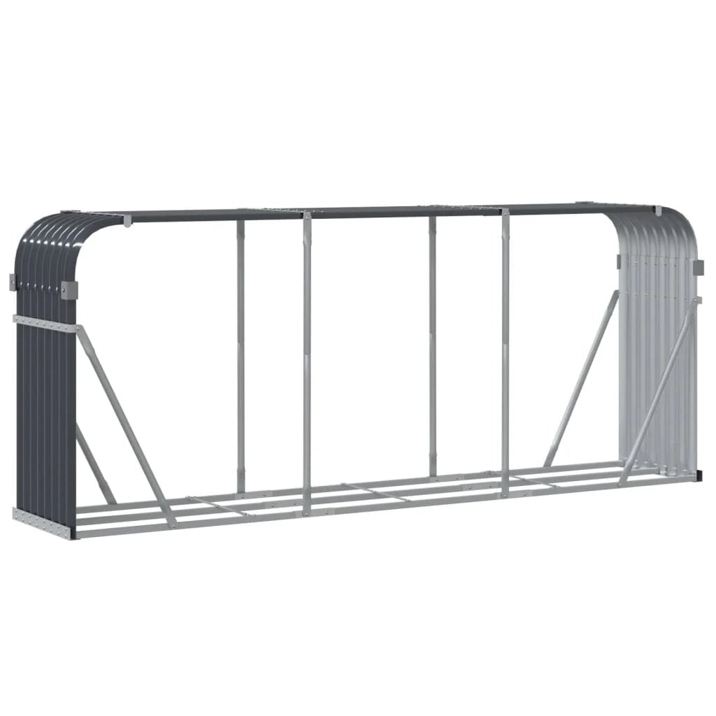 Portalegna 234 x 45 x 100 cm acciaio zincato antracite 02_0043766