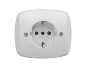 PLACCA PRESA SCHUKO 16A+T VENUS- - mm.76x76 (1820.D) - 10 pezzi MARLANVIL