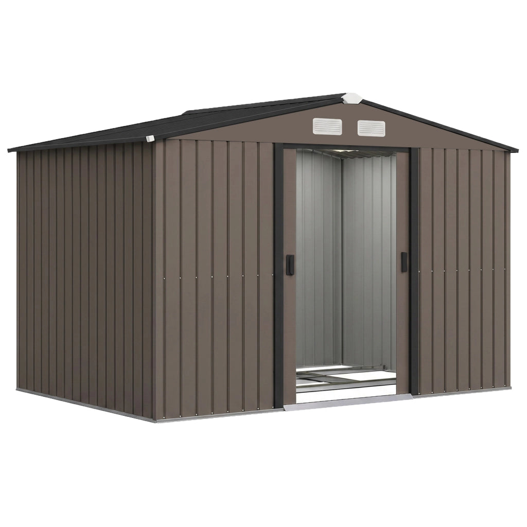 Gazebo giardino ¨C Minimal ¨C marrone 277x195x192 cm