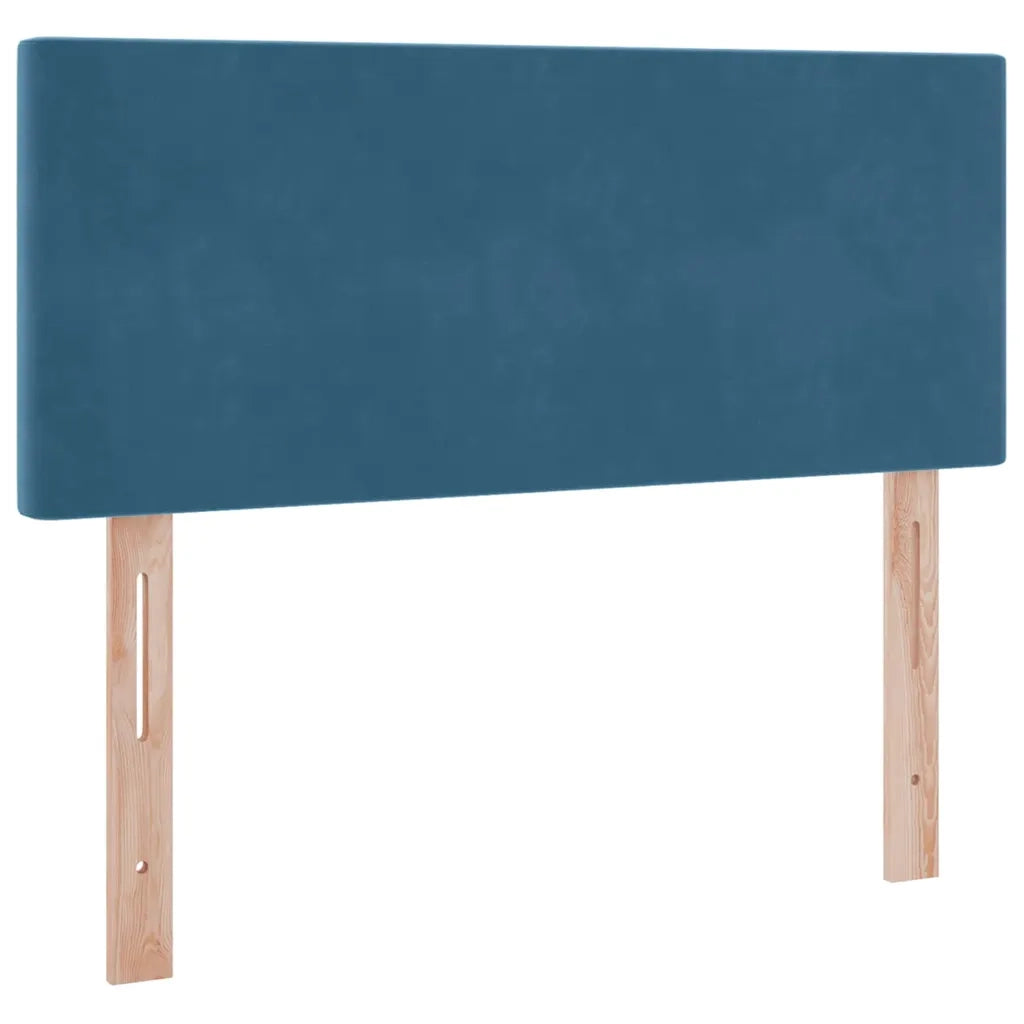 Letto con contenitore e LED Blu Scuro 120 x 200 cm Velluto 3371329