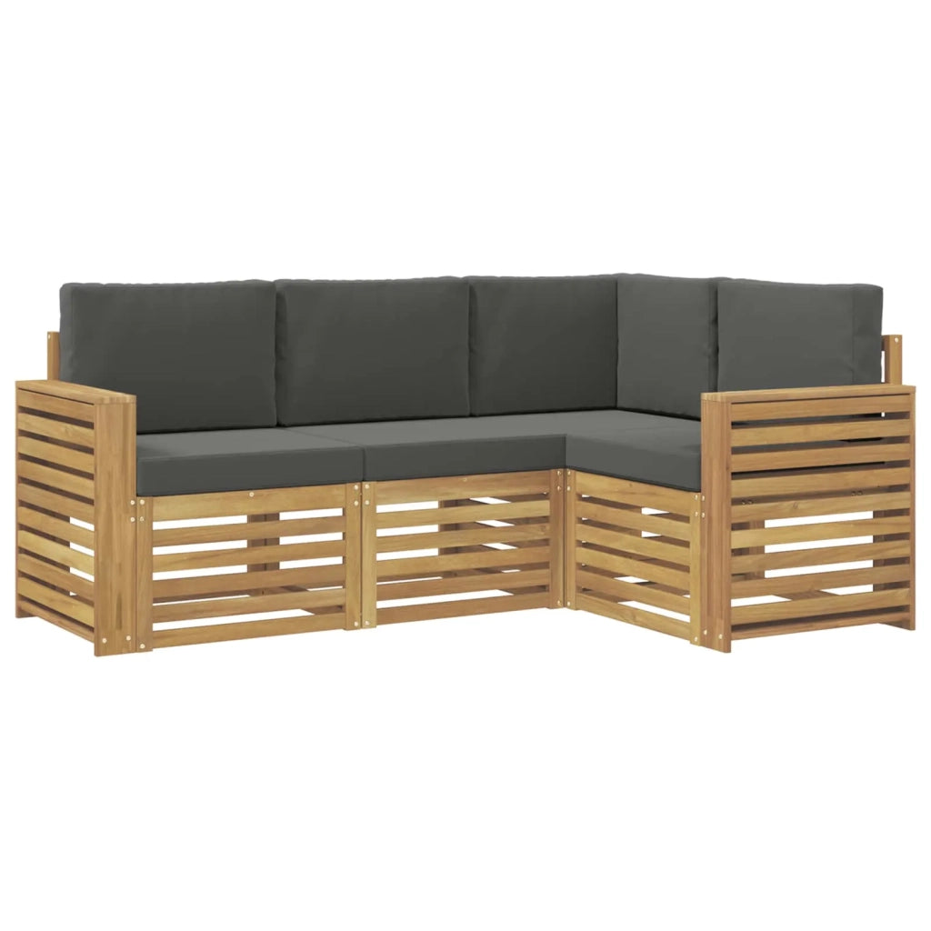 Set divani 4 pcs Bianco e Antracite 191 x 132,5 x 73 cm 3391762