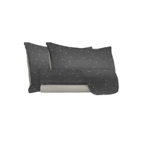 Set Lenzuola Singolo con Stampa Sopra Sotto e Federe Stars Grigio