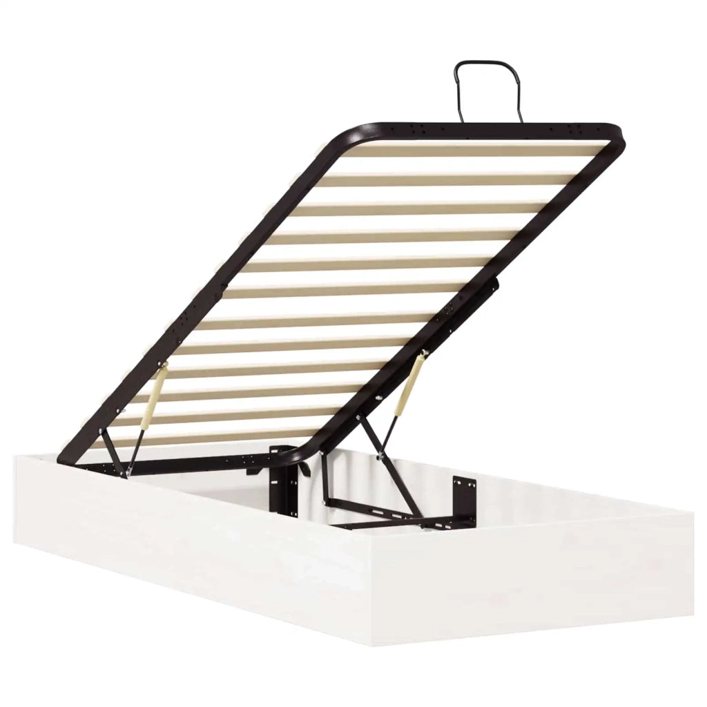 Telaio del Letto Ottomano con Ripostiglio Bianco 80 x 200 cm 3418766