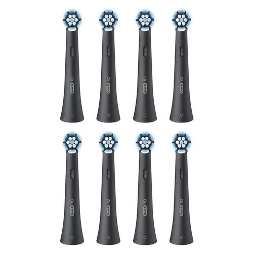 Oral-b io series gentle care black, original replacement round brush heads, suitable for sensitive gums, 8 - 8700216778602