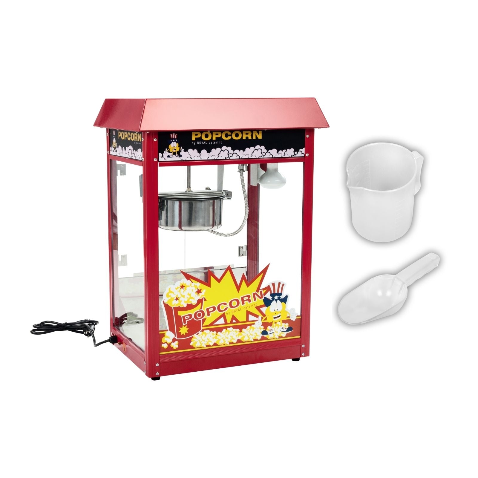 Macchina per popcorn professionale rossa 1.600 watt 3614067