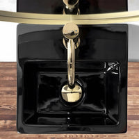 Lavabo Monolitico Rea Kamila Black