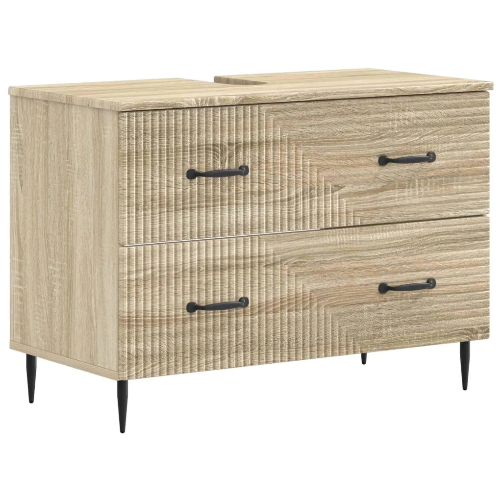 Armadio per Lavabo da Bagno HAARLEM Rovere Sonoma 896797