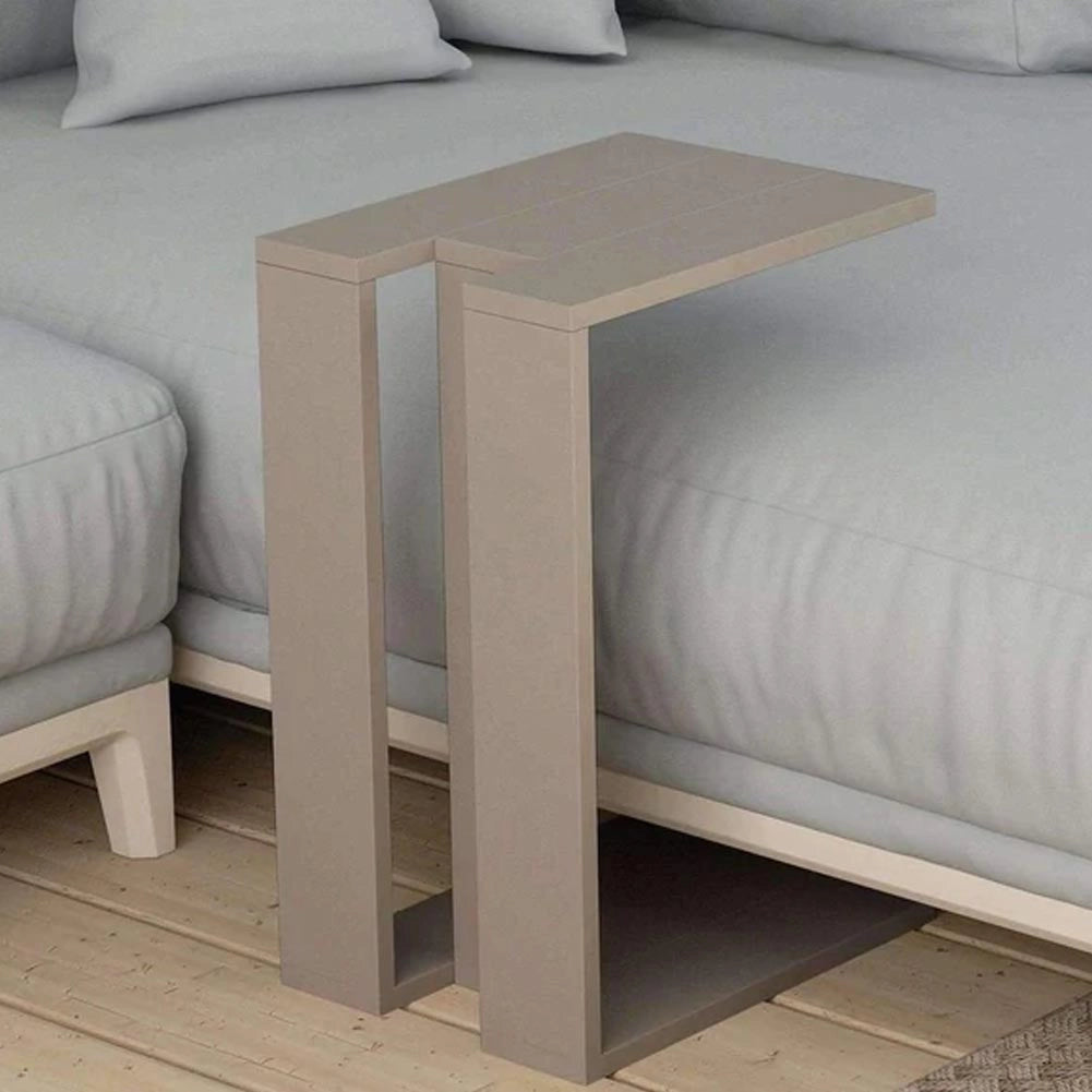 Tavolino da Caffè per Soggiorno 57x40x30 cm Laterale Divano in Legno MDF Tortora